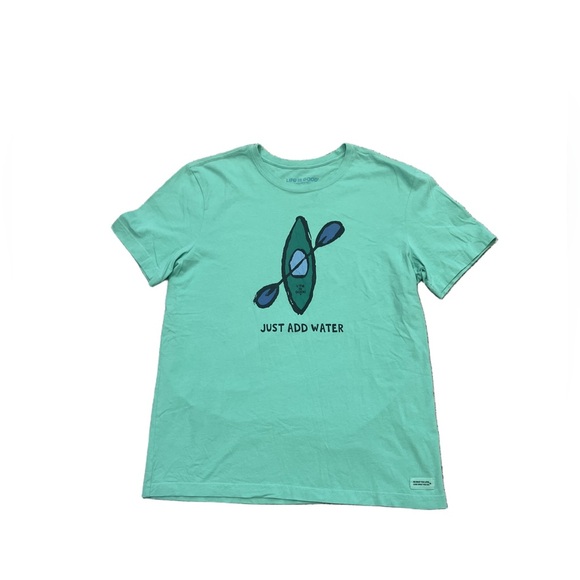Life Is Good Other - Life is Good Mint Green 'Just Add Water' Kayak Graphic Tee